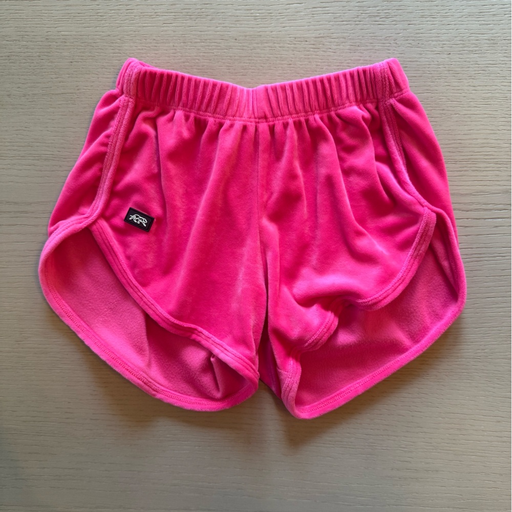 Tiger Friday | Luxe Velour Track Shorts | Hot Punk | CL